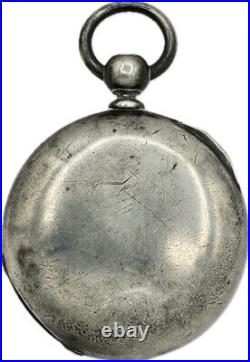 Antique 18S Dueber 6 Ounce Gold Hinge Hunter Pocket Watch Case Coin Silver Rare