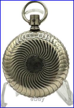 Antique 18S Unbranded Scalloped & Sunray Pocket Watch Case for Mechanical