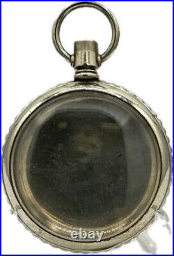 Antique 18S Unbranded Scalloped & Sunray Pocket Watch Case for Mechanical