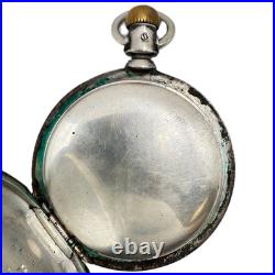 Antique 18 Size Dueber 6 Ounce Hunter Pocket Watch Case Coin Silver USA