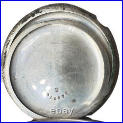Antique 18 Size Dueber 6 Ounce Hunter Pocket Watch Case Coin Silver USA