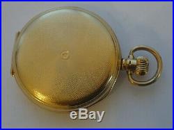 Antique 18ct Solid Gold, American Waltham Riverside Hunter Cased Pocket Watch