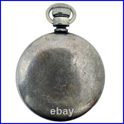 Antique 18s American Watch Co. Coin Edge Pocket Watch Case Sterling Silver USA