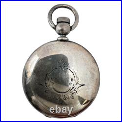Antique 18s Dueber 4 oz Hunter Pocket Watch Case for Key Wind Coin Silver USA