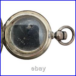 Antique 18s Dueber 4 oz Hunter Pocket Watch Case for Key Wind Coin Silver USA