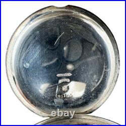 Antique 18s Dueber 4 oz Hunter Pocket Watch Case for Key Wind Coin Silver USA