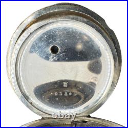 Antique 18s Dueber 4 oz Hunter Pocket Watch Case for Key Wind Coin Silver USA