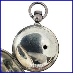 Antique 18s Dueber 4 oz Hunter Pocket Watch Case for Key Wind Coin Silver USA