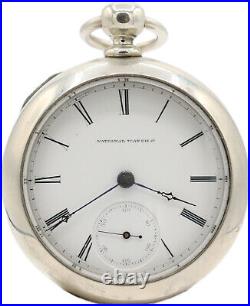 Antique 18s Elgin G. M. Wheeler Key Wind Pocket Watch Elgin 57 w Two Piece Case