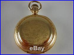 Antique 18s Rockford 910 private label Rail Road pocket watch 1899. Lovely case