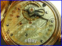 Antique 18s Rockford 910 private label Rail Road pocket watch 1899. Lovely case