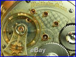 Antique 18s Waltham Vanguard 23 jewel Hunter case 18s pocket watch. Gold filled