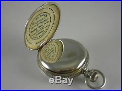 Antique 18s Waltham beautiful coin silver hunter case pocket watch. Runs! 1888