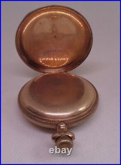 Antique 1901 Waltham 16s Hunter Case 15j Gold Filled Parts / Repair # 10269258