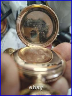 Antique 1904 Waltham 17 Jewel Pocket Watch Gold Filled