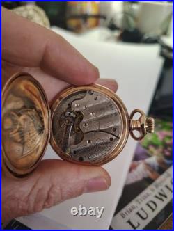 Antique 1904 Waltham 17 Jewel Pocket Watch Gold Filled