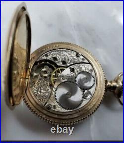 Antique 1906 Elgin Gold Filled Hunter Case Pocket Watch 0s 15J 10-H1458