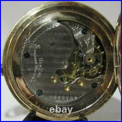 Antique 1906 New York Standard 7j 6s Gold Filled Hunter Case Pocket Watch