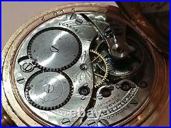 Antique 1907 Hunter Case Pocket Watch 0 Size Working MISSING CRYSTAL