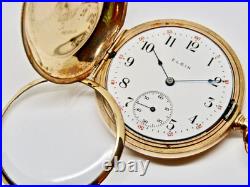 Antique 1910 Elgin Medical Size 6s Hunting case Pocket Watch