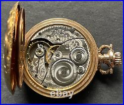 Antique 1911 Elgin Grade 320 Pocket Watch Fancy Dial GF Case Running 0s 7j