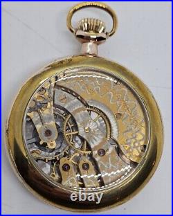 Antique 1912 HAMPDEN 15J Gents'Exhibition Back' Saleman's Sample Pocket Watch