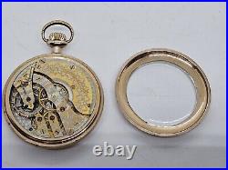 Antique 1912 HAMPDEN 15J Gents'Exhibition Back' Saleman's Sample Pocket Watch