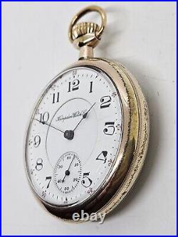 Antique 1912 HAMPDEN 15J Gents'Exhibition Back' Saleman's Sample Pocket Watch