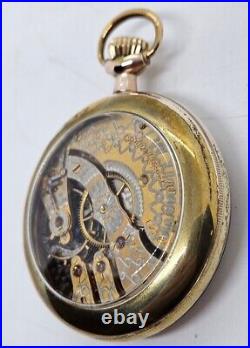 Antique 1912 HAMPDEN 15J Gents'Exhibition Back' Saleman's Sample Pocket Watch