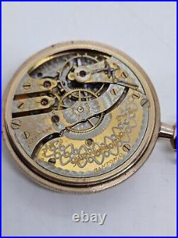 Antique 1912 HAMPDEN 15J Gents'Exhibition Back' Saleman's Sample Pocket Watch