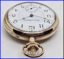 Antique 1912 HAMPDEN 15J Gents'Exhibition Back' Saleman's Sample Pocket Watch