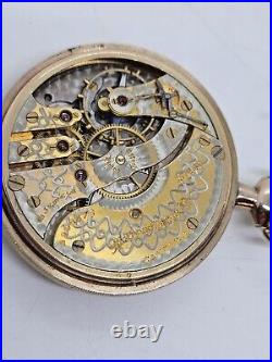 Antique 1912 HAMPDEN 15J Gents'Exhibition Back' Saleman's Sample Pocket Watch