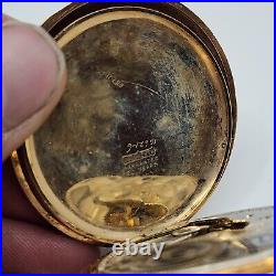 Antique 1913 Elgin Hunter Case 16s 7J 290 Pocket Watch GF