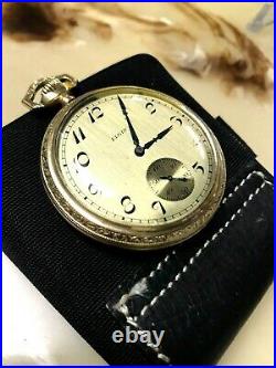 Antique 1916 Elgin Pocket Watch, 16 Size, 17j, 3 Finger Bridge, Gf Case, Extra Fine