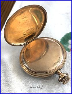 Antique 1919 ELGIN 7 Jewel Pocket Watch Hunter Case