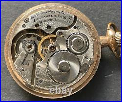 Antique 1919 Hamilton Grade 975 Pocket Watch Ticks Parts GF Case 16s 17j USA