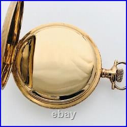 Antique 1920 Illinois Grade 305 17J 16s 14k Solid Gold Hunter Case Pocket Watch