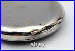 Antique 1920s ELIDA 900 SILVER Case 40mm Mechanical Open Face Pocket Watch TICKS