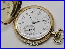 Antique 1921 ILLINOIS Size 12 Hunting case Pocket Watch