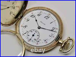 Antique 1921 ILLINOIS Size 12 Hunting case Pocket Watch