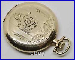 Antique 1921 ILLINOIS Size 12 Hunting case Pocket Watch
