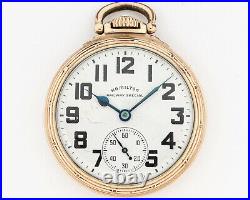 Antique 1948 Hamilton 16s 21j Adj. 992B Pocket Watch with Hamilton Case! Running