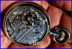 Antique 21 Jewel 18 Size Salesman Display Case Pocket Watch Hamilton 940