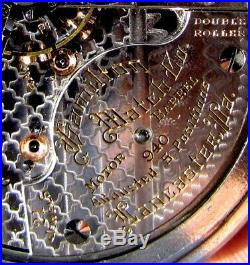 Antique 21 Jewel 18 Size Salesman Display Case Pocket Watch Hamilton 940