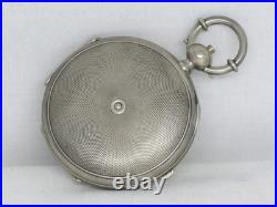 Antique 57mm Huguenin 1/4 Jump Seconds Pocketwatch, Original Case, Running