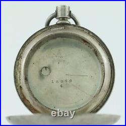 Antique 58mm Hunter Pocket Watch Case for 18 Size Key Wind Coin Silver