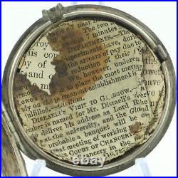 Antique 58mm Robinson London Key Wind Verge Fusee Pocket Watch SterlingPair Case