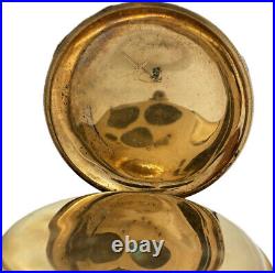 Antique 6S Dueber Mountain Town Motif Hunter Pocket Watch Case Gold Filled USA