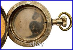 Antique 6 Size Illinois Hunter Pocket Watch Case 14k Gold Filled Fancy USA