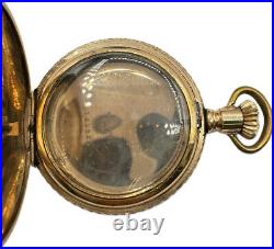 Antique 6 Size Illinois Hunter Pocket Watch Case 14k Gold Filled Fancy USA